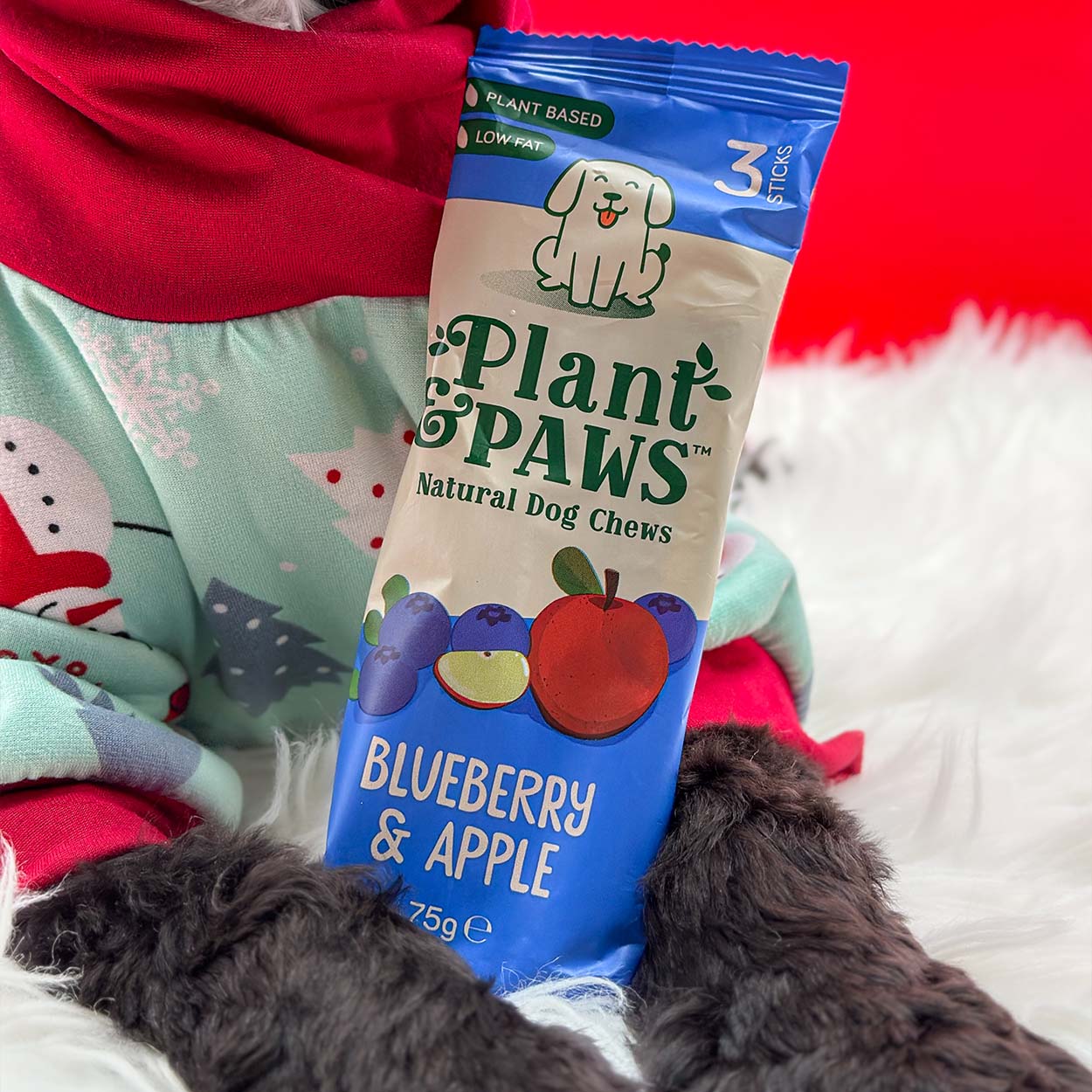 Blueberry and Apple Dog Chews