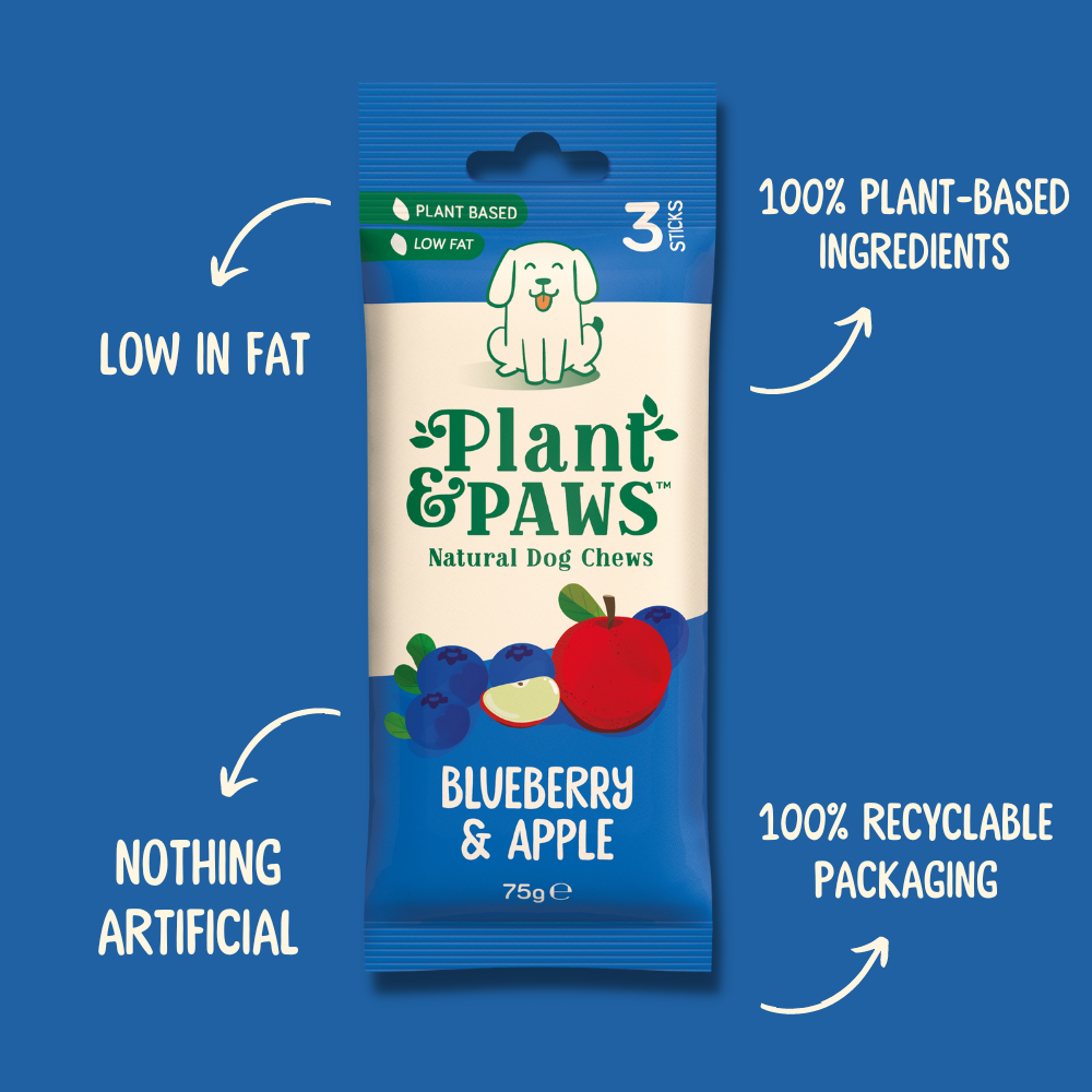 10 Pack Blueberry and Apple Dog Chews